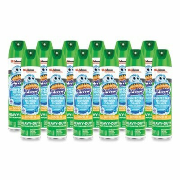 Sc Johnson ScrubbingB, DISINFECTANT RESTROOM CLEANER II, CLEAN FRESH SCENT, 25 OZ AEROSOL CAN 313358EA